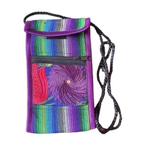 Phone Case Embroidered Mexican Phone Case, Purple Phone Case, Embroidered Case